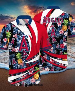 Los Angeles Angels MLB Flower All Over Printed Unisex Hawaiian Shirt