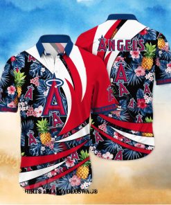 Los Angeles Angels MLB Flower All Over Printed Unisex Hawaiian Shirt