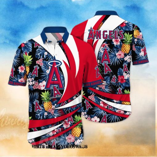 Los Angeles Angels MLB Flower All Over Printed Unisex Hawaiian Shirt