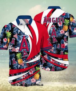 Los Angeles Angels MLB Flower All Over Printed Unisex Hawaiian Shirt