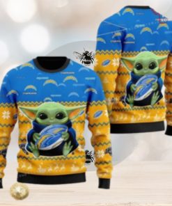 Los Angeles Charger Baby Yoda Ugly Christmas Sweater