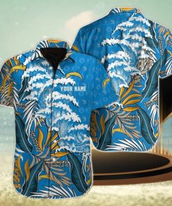 Los Angeles Chargers NFL Custom Name Hawaiian Shirt