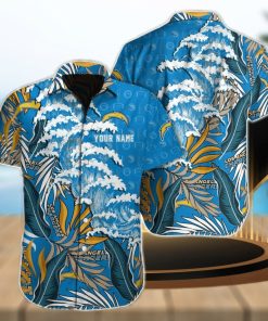 Los Angeles Chargers NFL Custom Name Hawaiian Shirt