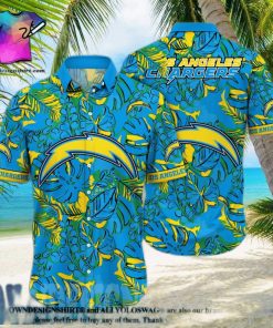 Los Angeles Chargers NFL Floral Full Print 3D Hawaiian Shirt