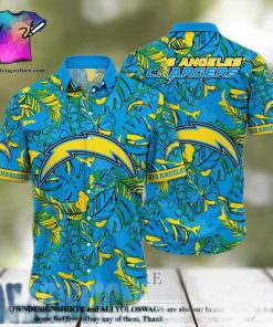 Los Angeles Chargers NFL Floral Full Print 3D Hawaiian Shirt