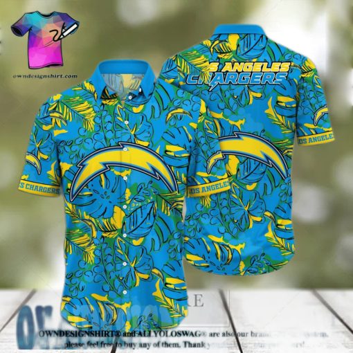 Los Angeles Chargers NFL Floral Full Print 3D Hawaiian Shirt