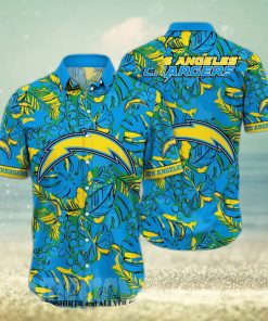 Los Angeles Chargers NFL Flower Classic Full Print Hawaiian Shirt