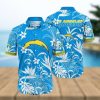 Los Angeles Chargers NFL Floral Full Printed 3D Hawaiian Shirt