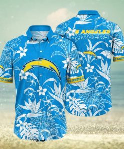 Los Angeles Chargers NFL Flower Unisex Full Print Hawaiian Shirt