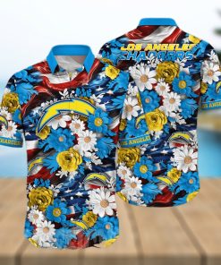 Los Angeles Chargers NFL Independence Day All Over Printed Unisex Hawaiian Shirt