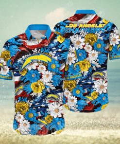 Los Angeles Chargers NFL Independence Day All Over Printed Unisex Hawaiian Shirt