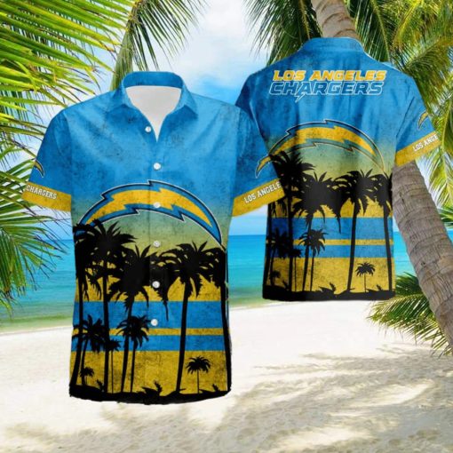 Los Angeles Chargers Nfl Hawaiian Shirt And Shorts Summer Beach Lover hawaiian shirt