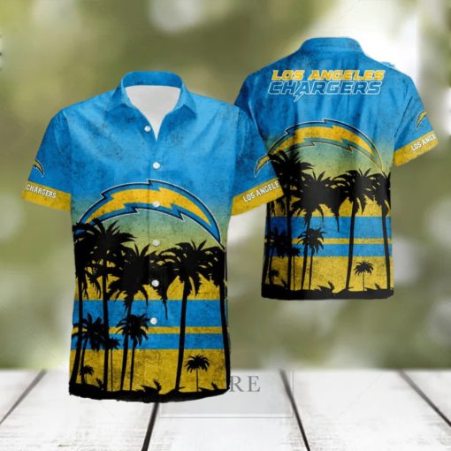 Los Angeles Chargers Nfl Hawaiian Shirt And Shorts Summer Beach Lover hawaiian shirt