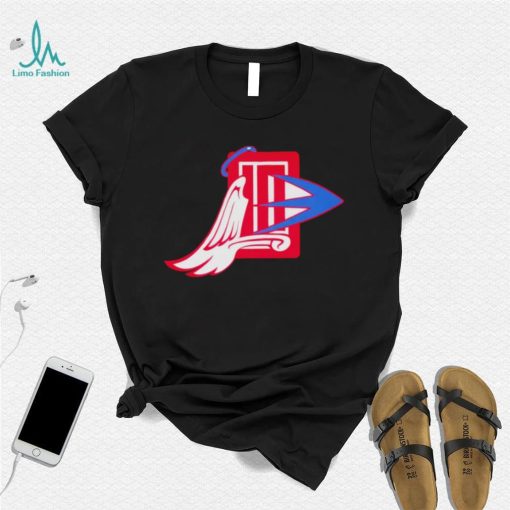 Los Angeles Clippers Angels Ducks 2 teams sports mix logo shirt