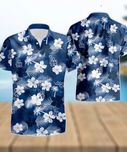 Los Angeles Dodgers Flower Hawaiian Shirt