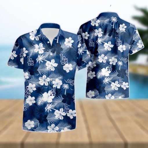 Los Angeles Dodgers Flower Hawaiian Shirt