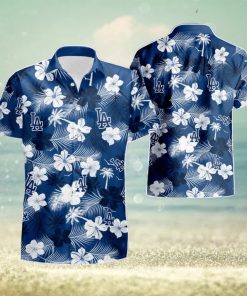 Los Angeles Dodgers Flower Hawaiian Shirt