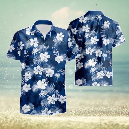 Los Angeles Dodgers Flower Hawaiian Shirt