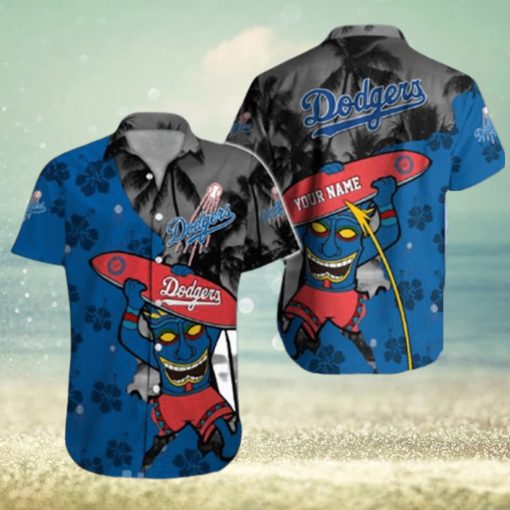 Los Angeles Dodgers MLB Custom Name Hawaiian Shirt For Men And Women