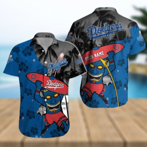 Los Angeles Dodgers MLB Custom Name Hawaiian Shirt For Men And Women