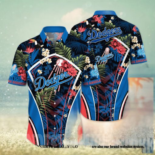 Los Angeles Dodgers MLB Floral Full Printing 3D Hawaiian Shirt