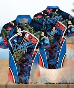 Los Angeles Dodgers MLB Floral Full Printing 3D Hawaiian Shirt