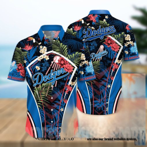 Los Angeles Dodgers MLB Floral Full Printing 3D Hawaiian Shirt