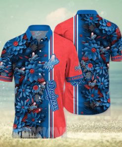 Baseball MLB Team 3D Print LA Dodgers Hawaiian Shirt - Limotees