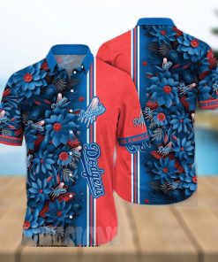 Los Angeles Dodgers MLB Flower 3D Full Print Hawaiian Shirt