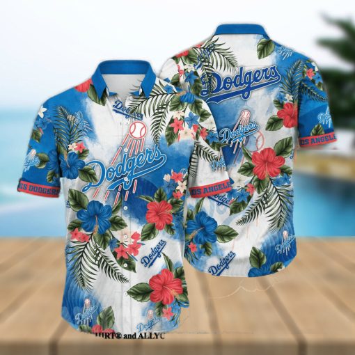 Los Angeles Dodgers MLB Flower All Over Printed Classic Hawaiian Shirt