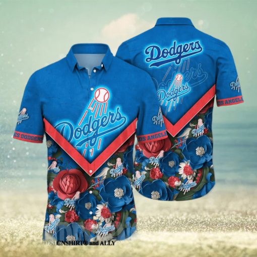 Los Angeles Dodgers MLB Flower Full Printing 3D Hawaiian Shirt