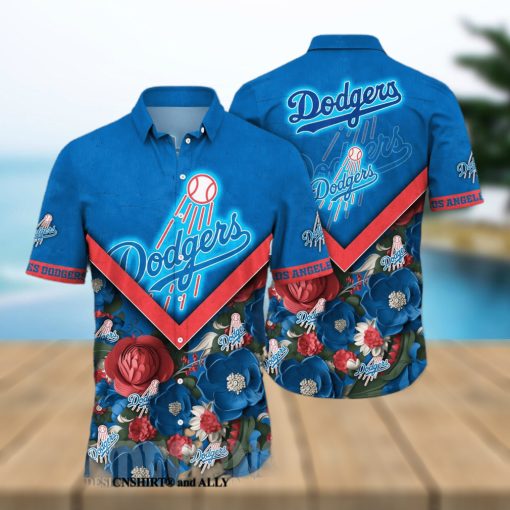 Los Angeles Dodgers MLB Flower Full Printing 3D Hawaiian Shirt