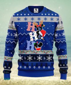 Seattle Seahawks HoHoHo Mickey Christmas Ugly Sweater –