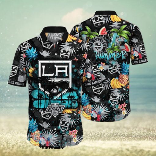 Los Angeles Kings NHL Flower Unisex All Over Printed Hawaiian Shirt