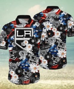 Los Angeles Kings NHL Independence Day Full Printed 3D Hawaiian Shirt