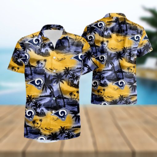 Los Angeles Rams Hawaiian Shirt And Shorts Best Gift For Summer Vacation