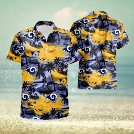 Los Angeles Rams Hawaiian Shirt And Shorts Best Gift For Summer Vacation