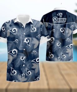 Los Angeles Rams Logo Hawaiian Shirt