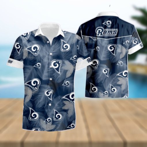 Los Angeles Rams Logo Hawaiian Shirt