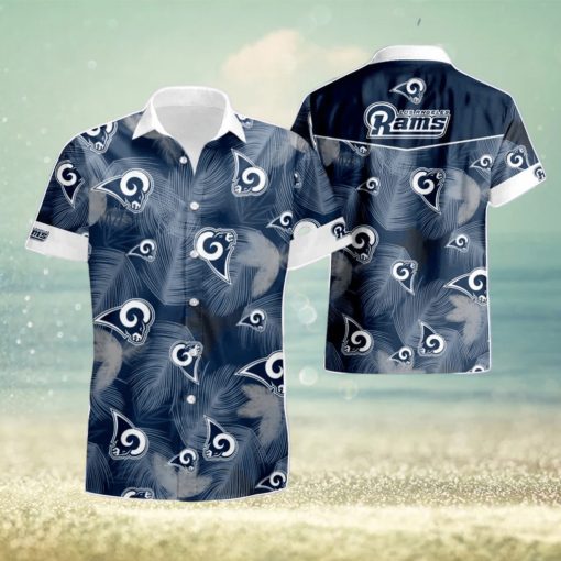 Los Angeles Rams Logo Hawaiian Shirt