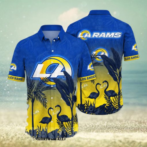 Los Angeles Rams NFL Flower Full Printed Unisex Hawaiian Shirt