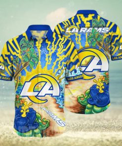 Los Angeles Rams NFL Flower Full Printing 3D Hawaiian Shirt