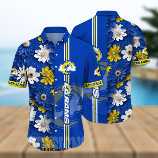 Los Angeles Rams NFL Flower Unisex Full Printing Hawaiian Shirt