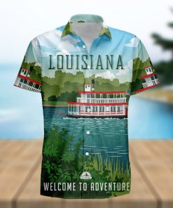 Louisiana Retro Style Travel Summer 3D Hawaiian Shirt Gift For Men And Women Fans