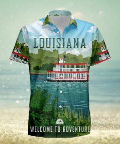 Louisiana Retro Style Travel Summer 3D Hawaiian Shirt Gift For Men And Women Fans