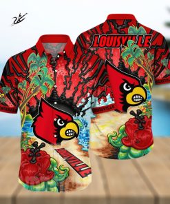 Louisville Cardinals NCAA Floral Full Print 3D Hawaiian Shirt