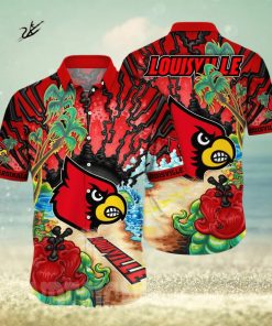 Louisville Cardinals NCAA Floral Full Print 3D Hawaiian Shirt