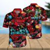 Illinois Chicago Flames 3D Hawaiian Shirt Tropical Seamless NCAA Summer Beach For Fans Gift