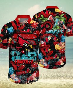 Louisville Cardinals NCAA Floral Unisex Hawaiian Shirt