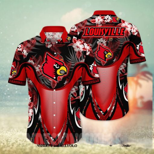 Louisville Cardinals NCAA Flower Classic Hawaiian Shirt